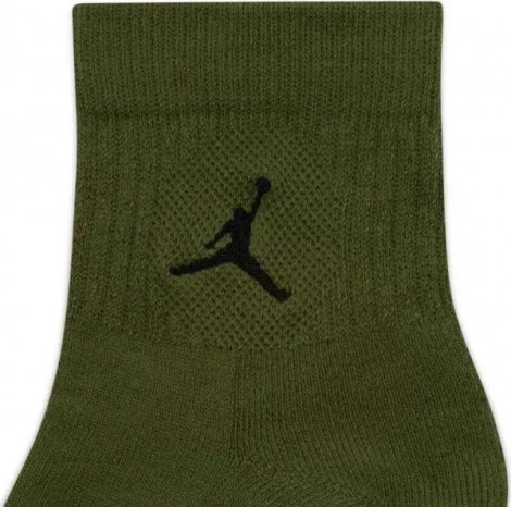 Шкарпетки Nike JORDAN EVERYDAY ANKLE оливкові, темно-сині, темно-помаранчеві (3 пари) DX9655-912