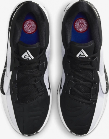 Кросівки баскетбольні Nike ZOOM FREAK 5 біло-чорні DX4985-101