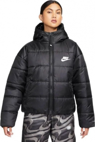 Куртка жіноча Nike W NSW SYN TF RPL HD JKT чорна DX1797-010