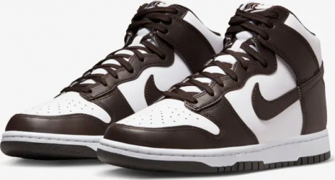 Кросівки Nike DUNK HIGH RETRO біло-темно-коричневі DV0829-100