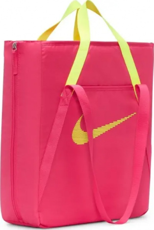 Сумка через плече жіноча Nike GYM TOTE 28L рожево-салатова DR7217-629