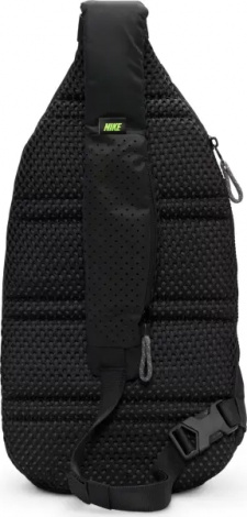 Сумка через плечо Nike SPORTSWEAR ESSENTIALS SLING BAG черно-салатовая DJ9796-060