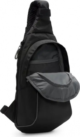 Сумка через плечо Nike SPORTSWEAR ESSENTIALS SLING BAG черно-салатовая DJ9796-060