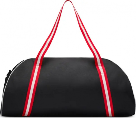 Сумка спортивна жіноча Nike GYM CLUB TRAINING RETRO 24L чорно-червоно-біла DH6863-015
