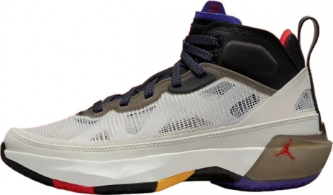 Кроссовки баскетбольные Nike AIR JORDAN XXXVII светло-бежево-коричнево-черные DD6958-060