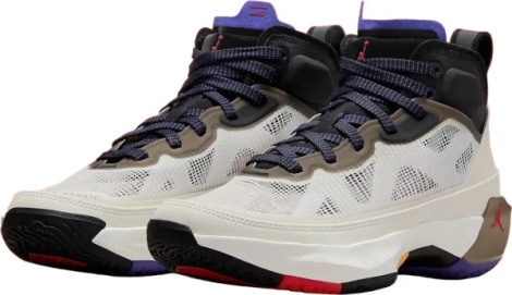 Кроссовки баскетбольные Nike AIR JORDAN XXXVII светло-бежево-коричнево-черные DD6958-060