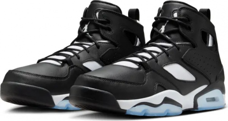 Кроссовки Nike JORDAN FLIGHT CLUB '91 черно-бело-голубые DC7329-002