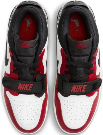 Кроссовки Nike JORDAN AIR LEGACY 312 LOW красно-бело-черные CD7069-106
