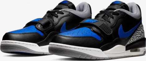 Кроссовки Nike JORDAN AIR LEGACY 312 LOW сине-черно-серые CD7069-041