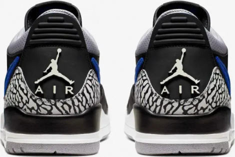 Кроссовки Nike JORDAN AIR LEGACY 312 LOW сине-черно-серые CD7069-041