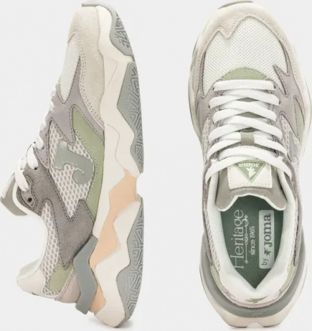 Кроссовки женские Joma 1400 бежево-серо-светло-зеленые C140LS2515