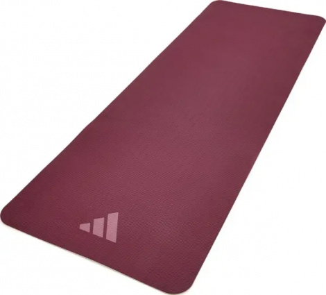 Килимок для йоги Adidas DOUBLE SIDED YOGA MAT бежево-бордовий ADYG-10400WP-NL