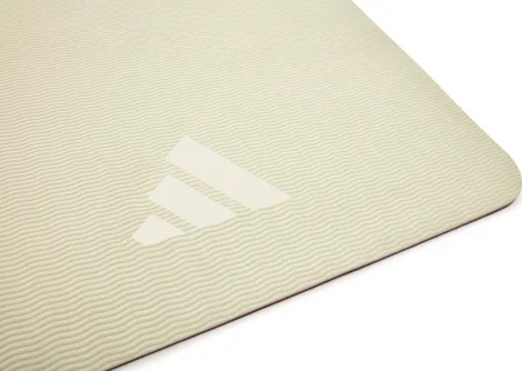 Килимок для йоги Adidas DOUBLE SIDED YOGA MAT бежево-бордовий ADYG-10400WP-NL