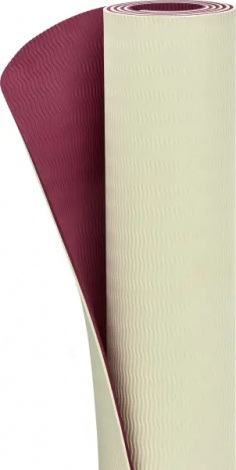 Килимок для йоги Adidas DOUBLE SIDED YOGA MAT бежево-бордовий ADYG-10400WP-NL
