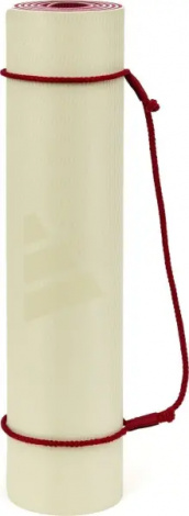 Килимок для йоги Adidas DOUBLE SIDED YOGA MAT бежево-бордовий ADYG-10400WP-NL