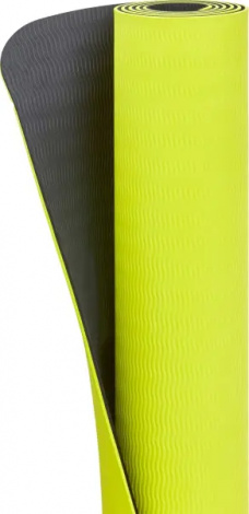 Коврик для йоги Adidas DOUBLE SIDED YOGA MAT желто-темно-серый ADYG-10400BLY-NL