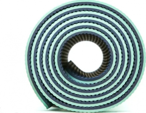 Коврик для йоги Adidas DOUBLE SIDED YOGA MAT мятно-темно-серый ADYG-10400BLM-NL