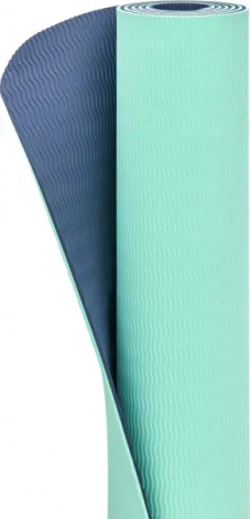 Коврик для йоги Adidas DOUBLE SIDED YOGA MAT мятно-темно-серый ADYG-10400BLM-NL
