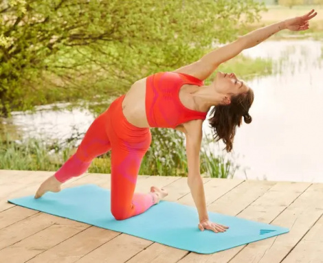 Килимок для йоги Adidas PREMIUM YOGA MAT блакитний ADYG-10300PB