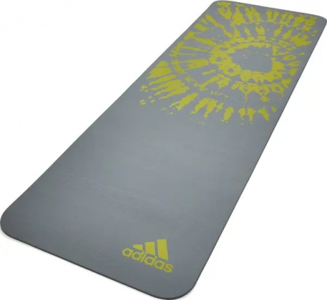Коврик для йоги Adidas TIE-DYE YOGA MAT серо-желтый ADYG-10200GR
