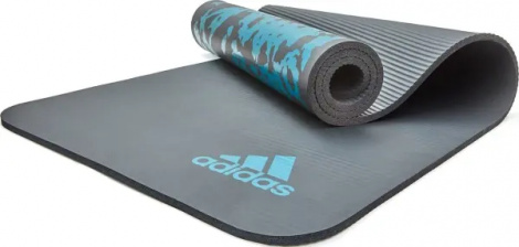 Коврик для йоги Adidas TIE-DYE YOGA MAT темно-серо-голубой ADYG-10200BL