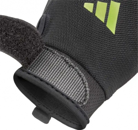 Рукавички для тренінгу Adidas ESSENTIAL TRAINING GLOVES чорно-салатові S ADGB-15001GN