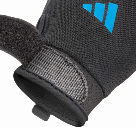 Перчатки для тренинга Adidas ESSENTIAL TRAINING GLOVES черно-синие S ADGB-15001BL