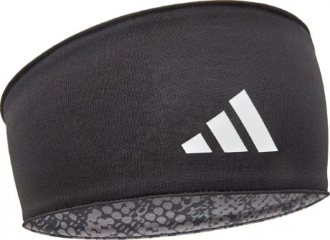 Повязка на голову Adidas REVERSIBLE HEADBAND черно-серая ADAC-16300BK