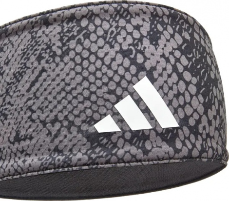 Повязка на голову Adidas REVERSIBLE HEADBAND черно-серая ADAC-16300BK