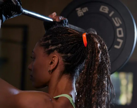 Резинки для волос Adidas HAIR TIES черные, белая, оранжевая (4 штуки) ADAC-16210