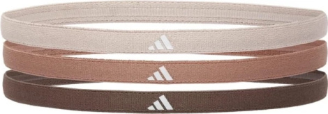 Повязки на голову Adidas HAIRBANDS 3PK бежевая, коричневая, темно-коричневая (3 штуки) ADAC-16205