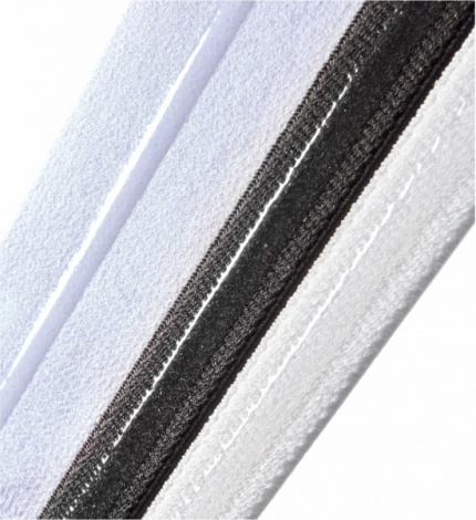 Повязки на голову Adidas HAIRBANDS (GRAPHIC) 3PK белая, черные (3 штуки) ADAC-16161