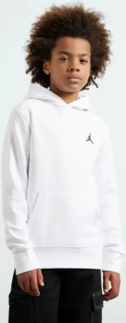 Худі підліткове Nike JORDAN BROOKLYN FLEECE біле 95F116-001