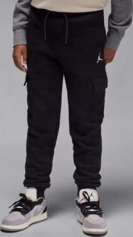 Спортивные штаны подростковые Nike JORDAN MY BROOKLYN ESSENTIALS FLEECE CARGO черные 95F105-023