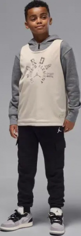 Спортивные штаны подростковые Nike JORDAN MY BROOKLYN ESSENTIALS FLEECE CARGO черные 95F105-023