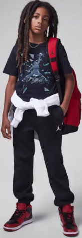 Спортивные штаны подростковые Nike DRI-FIT SPORT STATEMENT HOOP FLEECE черные 95D274-023