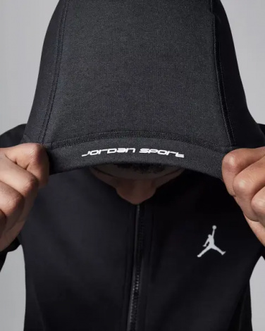 Толстовка подростковая Nike DRI-FIT SPORT STATEMENT HOOP FLEECE черная 95D273-023