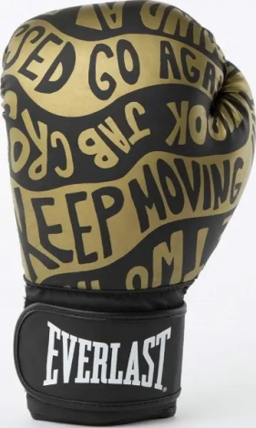 Перчатки боксерские Everlast SPARK TRAINING GLOVES черно-золотые (12 унций) 919580-70-8112