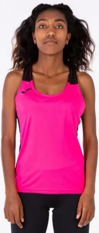 Майка для бега женская Joma RECORD II розово-черная 901396.031