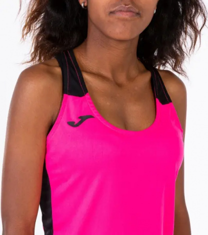 Майка для бега женская Joma RECORD II розово-черная 901396.031