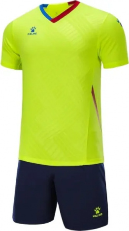 Комплект футбольной формы Kelme NAVARRO салатово-темно-синий 8251ZB1005.9904