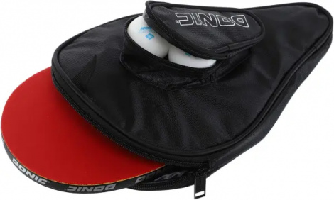 Набір для настільного тенісу Donic TOP TEAM 500 (ракетка, чохол і 4 м'ячі) світло-коричнево-білий 788451