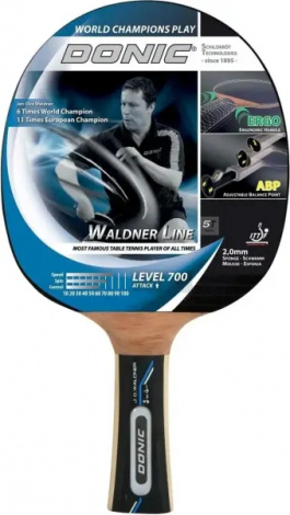 Ракетка для настільного тенісу Donic WALDNER 700 чорно-коричнева 754872