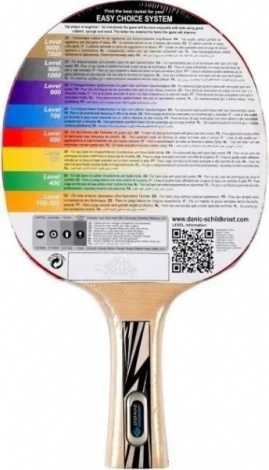 Набір для настільного тенісу Donic LEGENDS SILVER (ракетка і чохол) світло-коричнево-сіро-чорний 754430