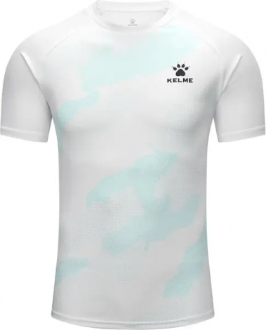 Футболка Kelme DOUBLE бело-бирюзовая 7451TX1364.9100
