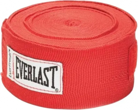 Бинты боксерские Everlast PRO STYLE HAND WRAPS 180 X2 красные (457,2 см) 723771-71-4