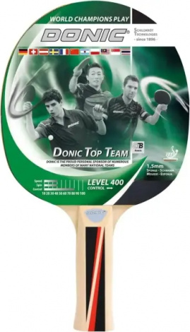 Ракетка для настільного тенісу Donic TOP TEAMS 400 світло-коричнева 715041