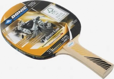 Ракетка для настільного тенісу Donic LEGENDS 200 FSC світло-коричнева 705221
