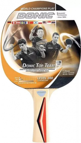 Ракетка для настільного тенісу Donic TOP TEAMS 200 світло-коричнева 705021