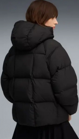 Пуховик жіночий Puma HOODED DOWN PUFFER JACKET чорний 68839201